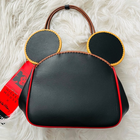 Coach x Disney Mickey Mouse x Keith Haring Leather Kisslock Crossbody Purse - Picture 2 of 16